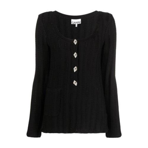 Ganni Cardigans Black, Dam