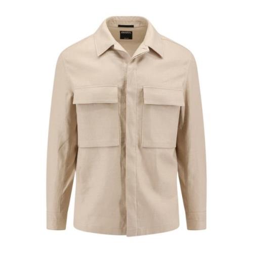 Ermenegildo Zegna Light Jackets Beige, Herr