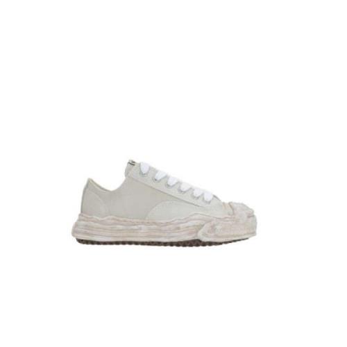 Mihara Yasuhiro Vita Låg-Top Läder Sneakers Vintage Stil Multicolor, D...