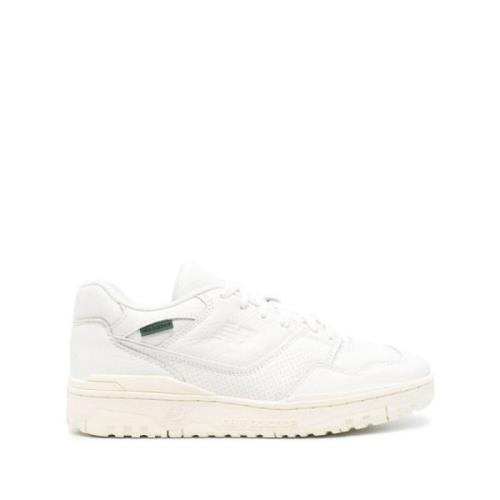 New Balance Vit Läder Sneaker Pebble Textur White, Herr