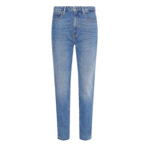 Tommy Hilfiger Högmidjade Slim Fit Jeans Blue, Dam