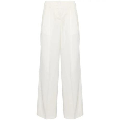 Golden Goose Wide Trousers Beige, Dam