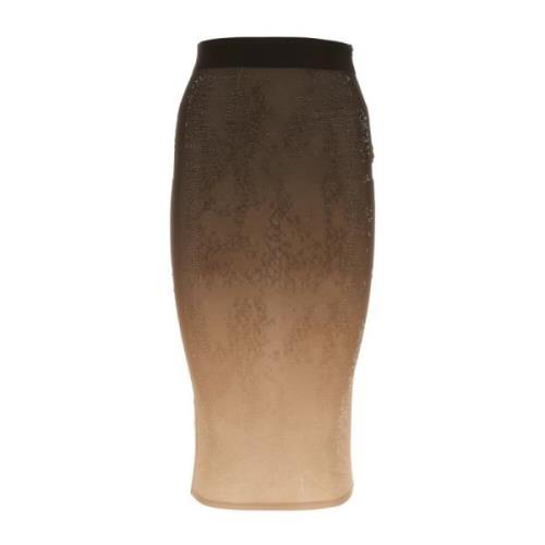 Andrea Adamo Pencil Skirts Brown, Dam