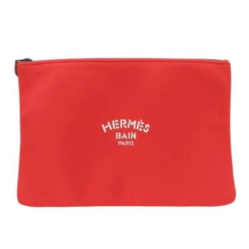 Hermès Vintage Pre-owned Tyg kuvertvskor Red, Dam