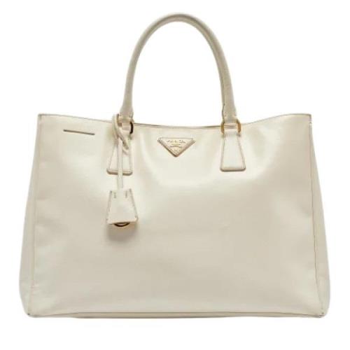 Prada Vintage Pre-owned Laeder totevskor White, Dam