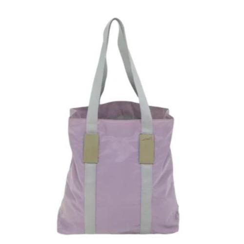 Prada Vintage Pre-owned Tyg totevskor Purple, Dam