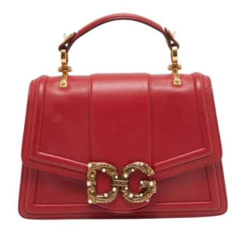 Dolce & Gabbana Pre-owned Pre-owned Laeder handvskor Red, Dam