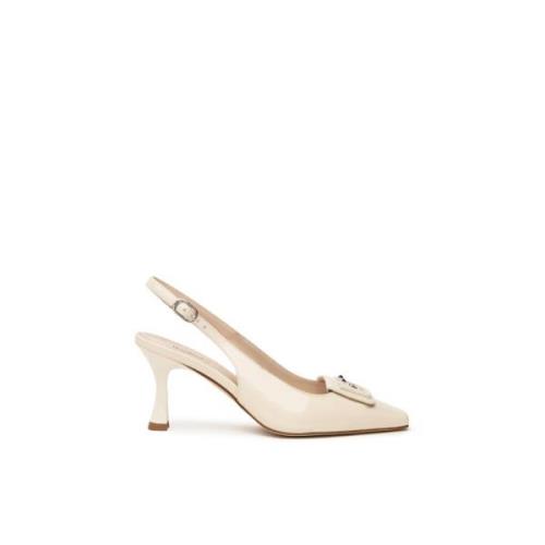 Nerogiardini Slingback Sandaler Latte Färg Beige, Dam