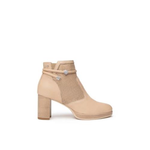 Nerogiardini Champagne Rem Ankelboots Beige, Dam