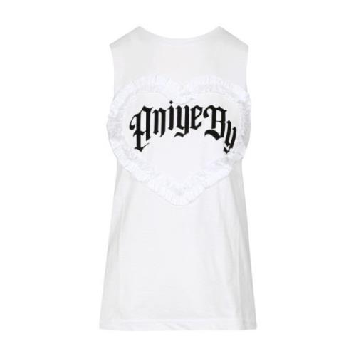 Aniye By Sleeveless Tops White, Dam