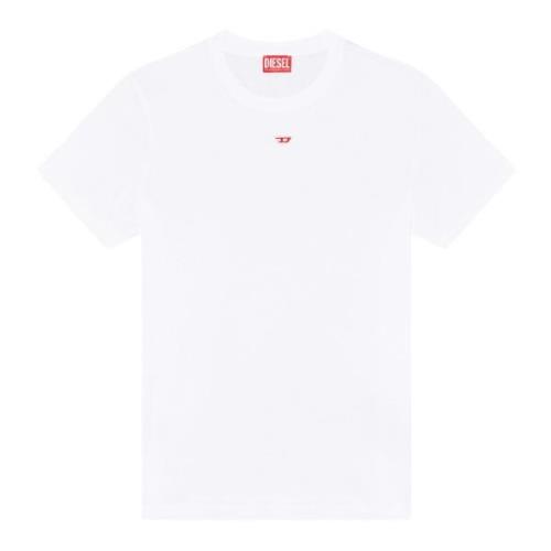 Diesel T-shirt med D-patch White, Herr