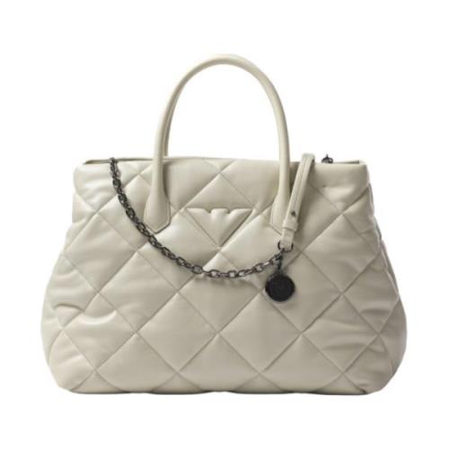 Emporio Armani Tote Bags White, Dam