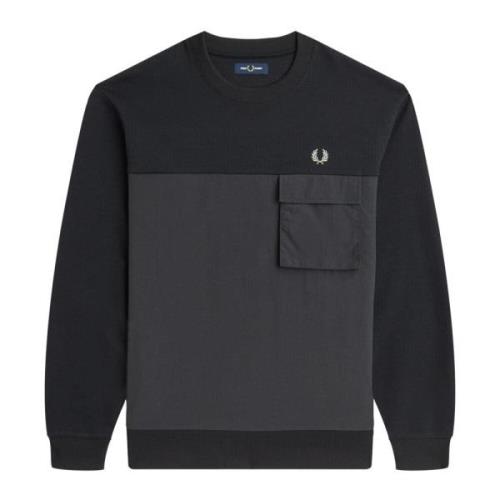 Fred Perry Sweatshirts Black, Herr