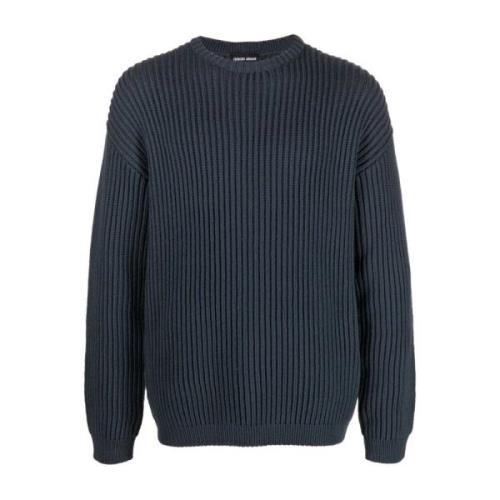 Giorgio Armani Sweatshirts Blue, Herr