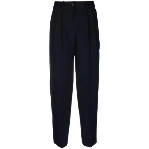 Tommy Hilfiger Straight Trousers Blue, Dam