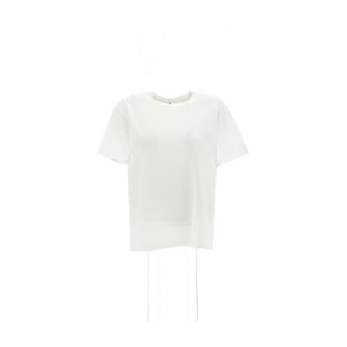 T by Alexander Wang Puff Logo Essential Kortärmad T-shirt White, Dam
