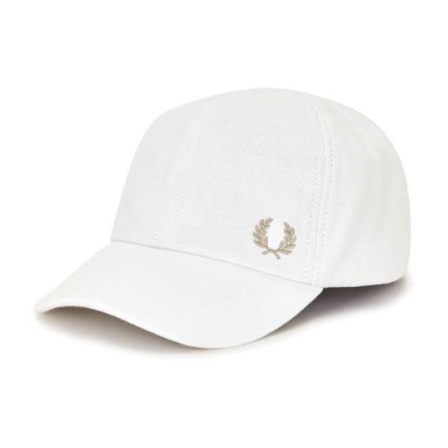 Fred Perry Caps White, Herr