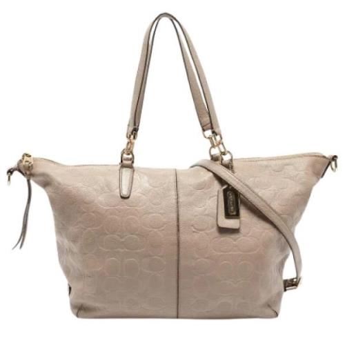 Coach Pre-owned Pre-owned Laeder totevskor Beige, Dam