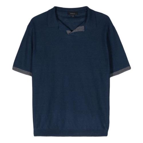 Sease Polo Shirts Blue, Herr