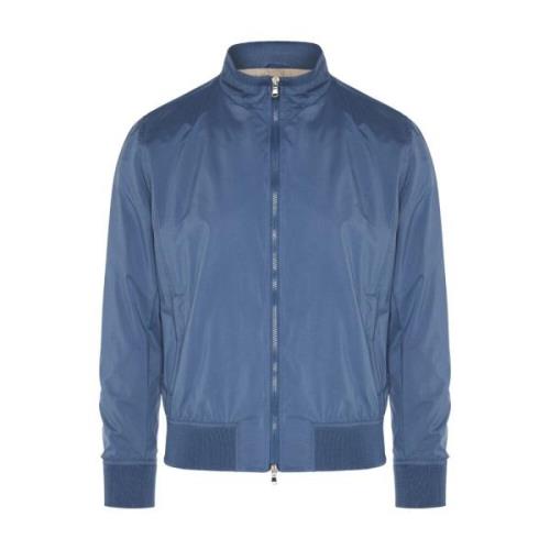 Barba Bomber Jackets Blue, Herr