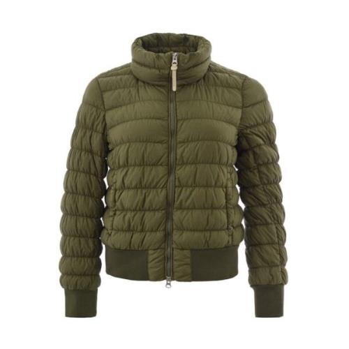 Woolrich Grön Quiltad Bomberjacka Green, Dam