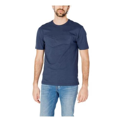 GAS T-Shirts Blue, Herr
