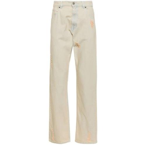 Msgm Trousers Blue, Herr