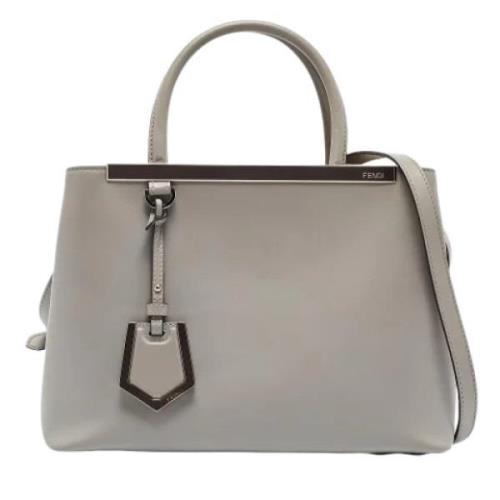 Fendi Vintage Pre-owned Laeder totevskor Gray, Dam