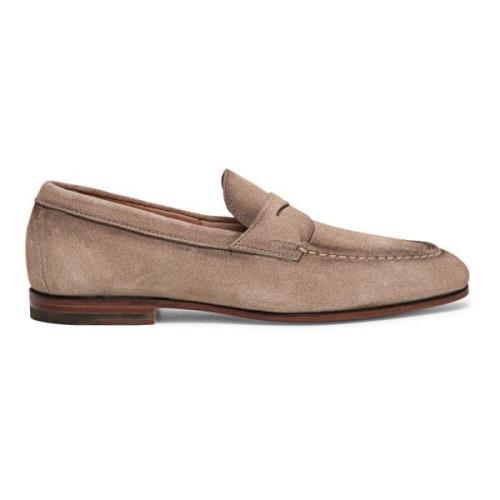 Santoni Loafers Beige, Herr