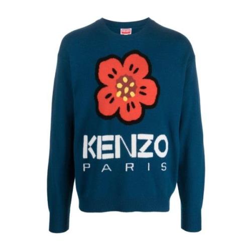 Kenzo Knitwear Blue, Herr