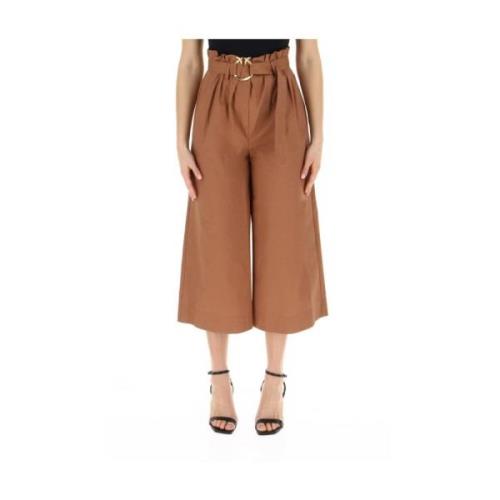 Pinko Cropped Trousers Brown, Dam