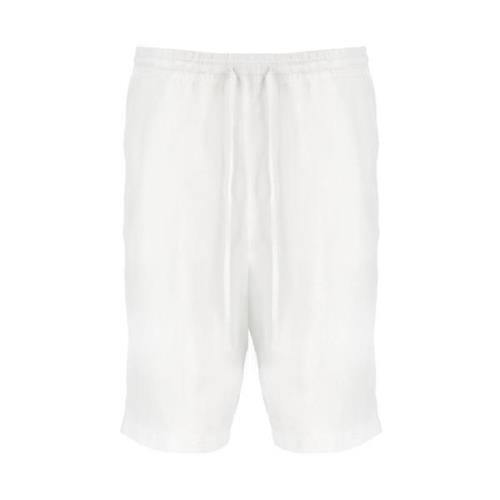 120% Lino Casual Shorts White, Herr