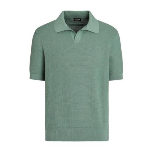 Ermenegildo Zegna Polo Shirts Green, Herr