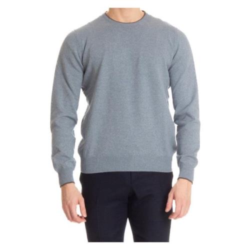 Gran Sasso Klarblå Crew Neck Tröja Blue, Herr