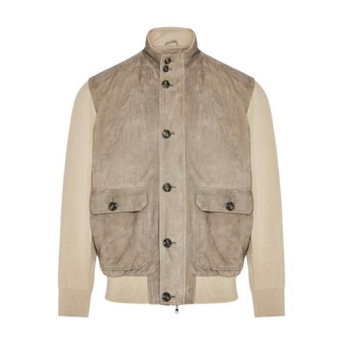 Barba Light Jackets Beige, Herr