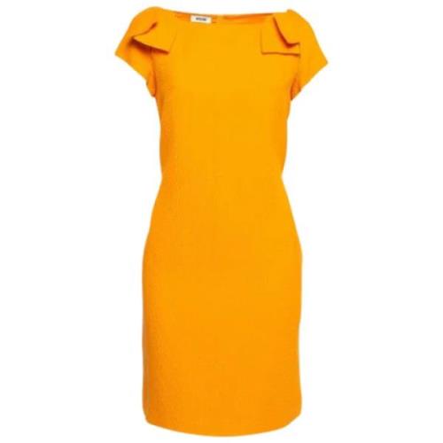 Moschino Pre-Owned Pre-owned Bomull klnningar Orange, Dam