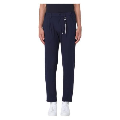 People of Shibuya Slim-fit Trousers Blue, Herr