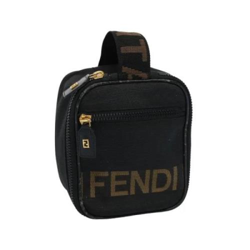 Fendi Vintage Pre-owned Nylon fendi-vskor Black, Dam