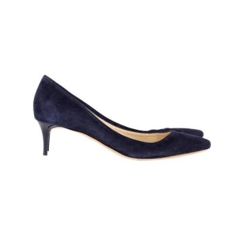 Jimmy Choo Pre-owned Pre-owned Mocka klackskor Blue, Dam