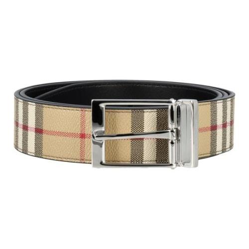 Burberry Reversible Check Bälte Multicolor, Herr