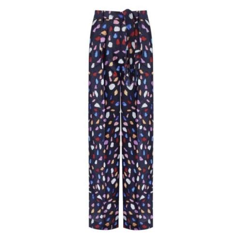 Essentiel Antwerp Wide Trousers Blue, Dam