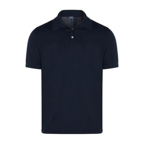 Fedeli Polo Shirts Blue, Herr