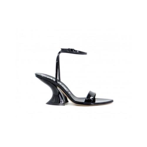 Casadei Elodie Tiffany Lackläder Sandaler Black, Dam