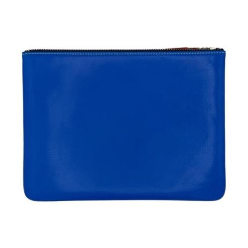 Comme des Garçons Läder Superfluo Plånbok Blue, Dam