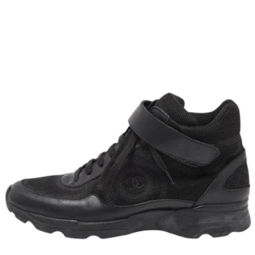 Chanel Vintage Pre-owned Laeder sneakers Black, Dam