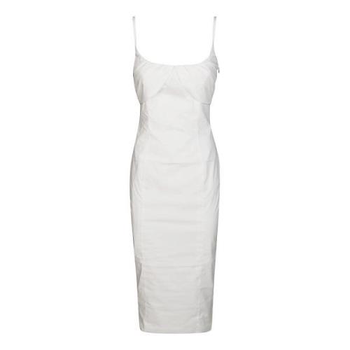 Rotate Birger Christensen Midi Dresses White, Dam