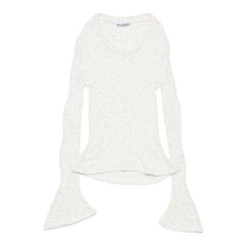 Acne Studios Round-neck Knitwear White, Dam