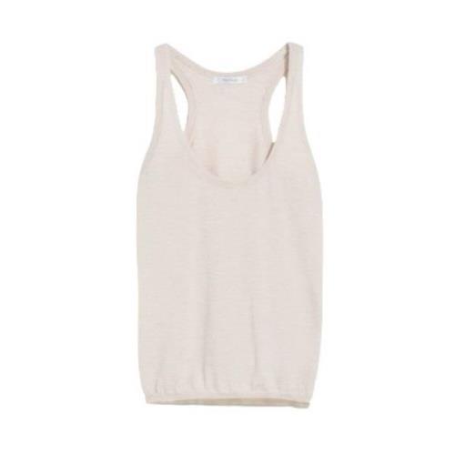 Max Mara Sleeveless Tops Beige, Dam