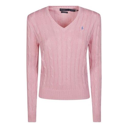 Polo Ralph Lauren V-neck Knitwear Pink, Dam