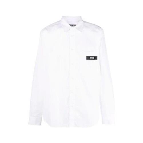 Versace Jeans Couture Vit Basic Logo Skjorta White, Herr